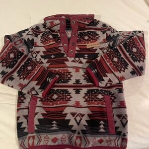 Cinch Tribal Pattern Fleece Pullover 5/6
